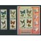 MARIPOSAS FLORA SERIE COMPLETA DE ESTAMPILLAS MINT + BLOQUE JAMAICA 17 EUROS !!